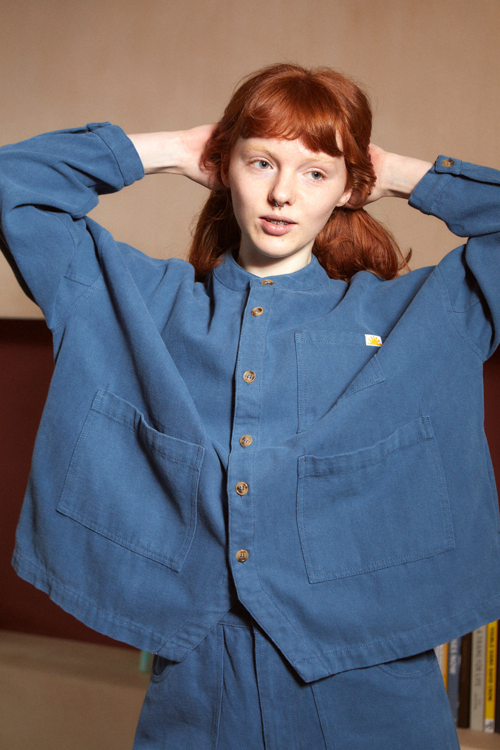 Oversized Chore Coat - Marine