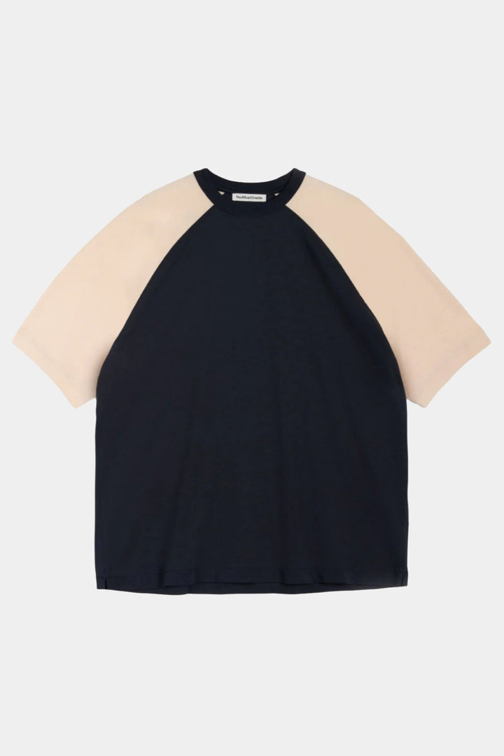 Triple Raglan T-Shirt - Navy
