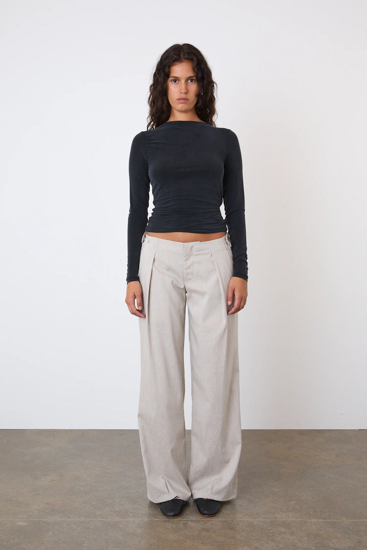 Kylie Long Sleeve Top - Graphite