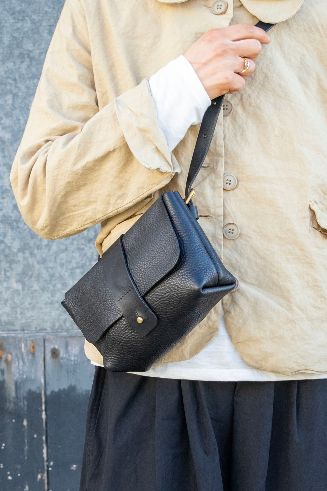 Dot Mini Bag - Textured Black