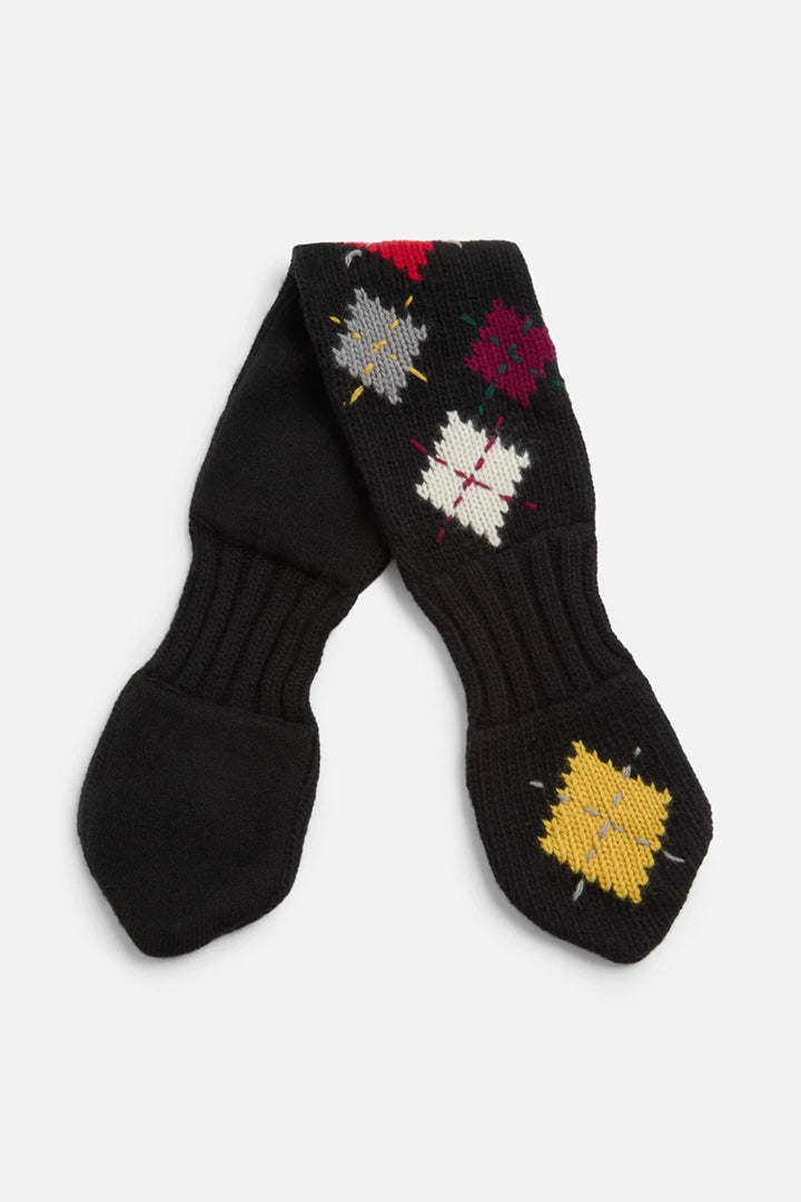 Slotted Scarf - Black