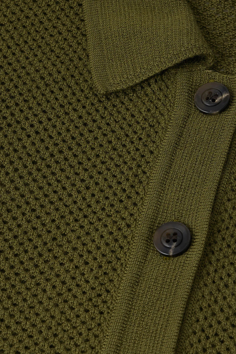 Davon Wool Polo - Absinthe