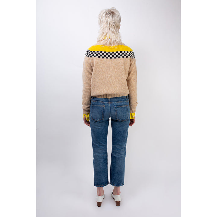 Nova Fairisle Shetland Sweater - Oatmeal - Frontiers Woman