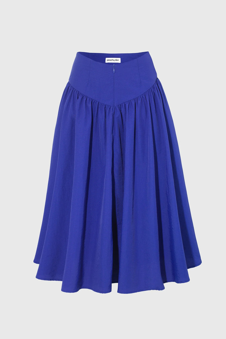 Deba Midi Skirt - Indigo