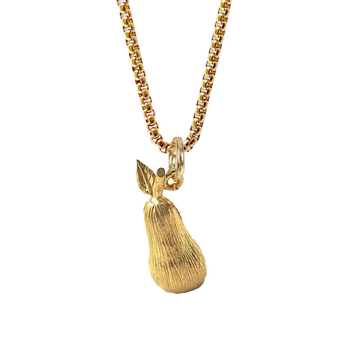 Large Pear Charm Necklace