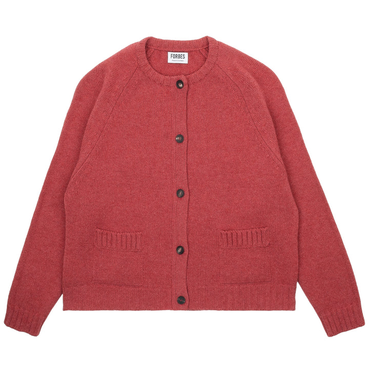 Raglan Sleeve Cardigan - Rouge