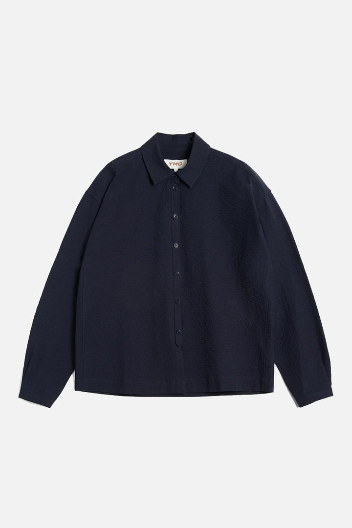 Marianne Shirt - Navy Seersucker