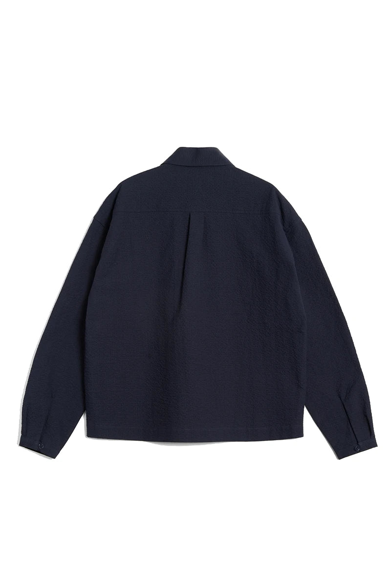 Marianne Shirt - Navy Seersucker