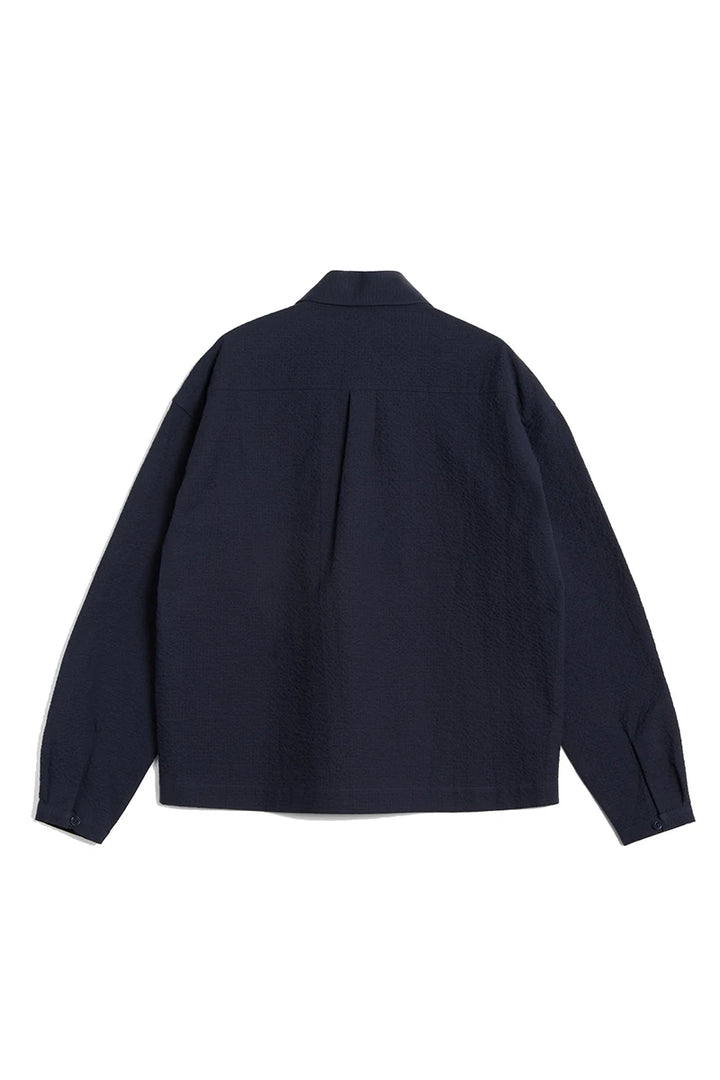 Marianne Shirt - Navy Seersucker