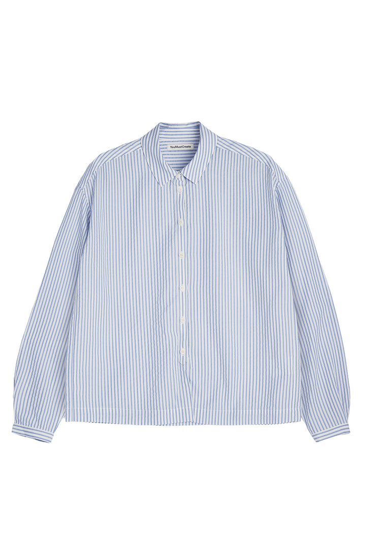 Marianne Shirt - White/Blue