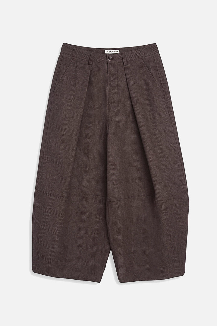 Deadbeat Trouser - Brown Wavy Jacquard