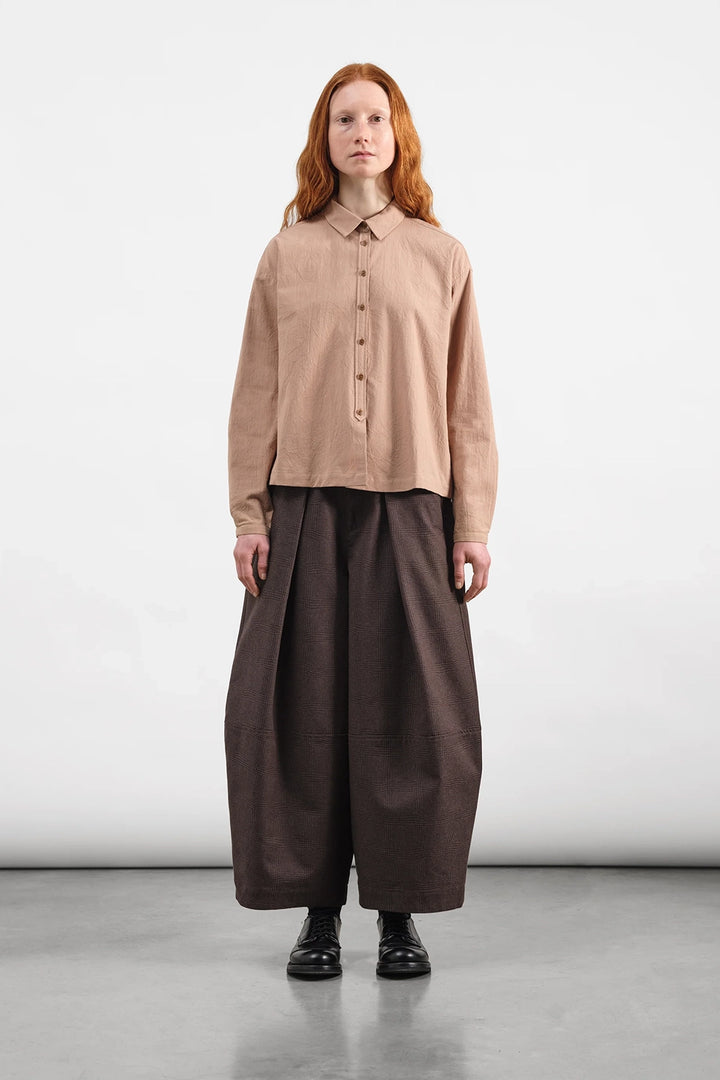 Deadbeat Trouser - Brown Wavy Jacquard