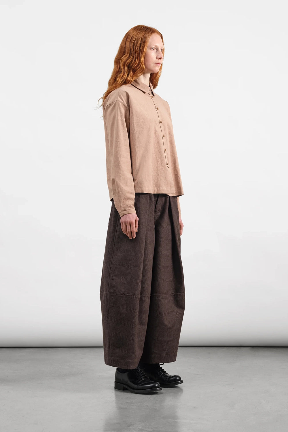Deadbeat Trouser - Brown Wavy Jacquard