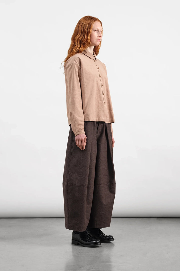 Deadbeat Trouser - Brown Wavy Jacquard