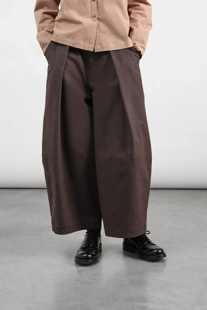 Deadbeat Trouser - Brown Wavy Jacquard