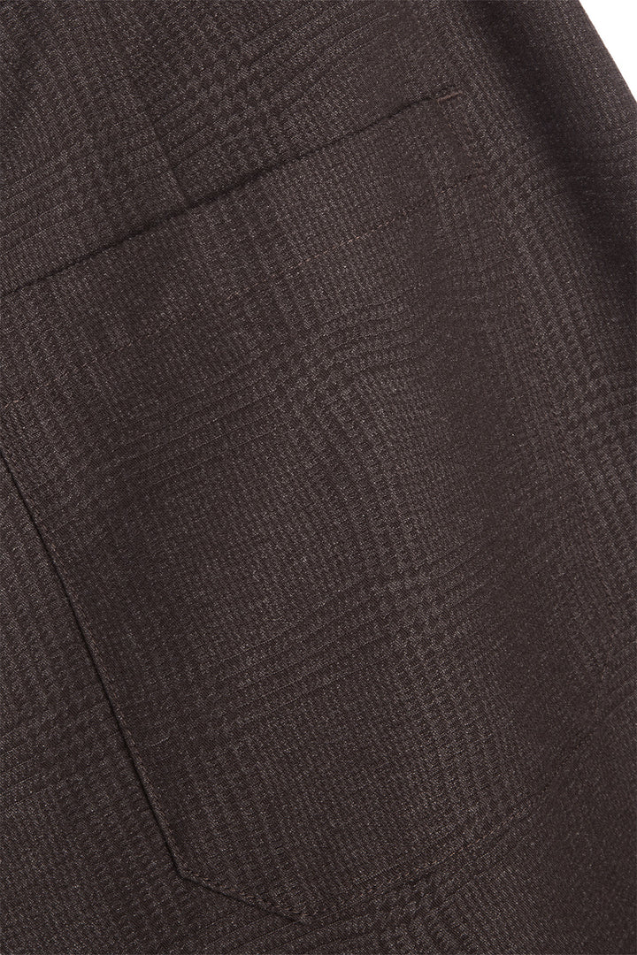 Deadbeat Trouser - Brown Wavy Jacquard