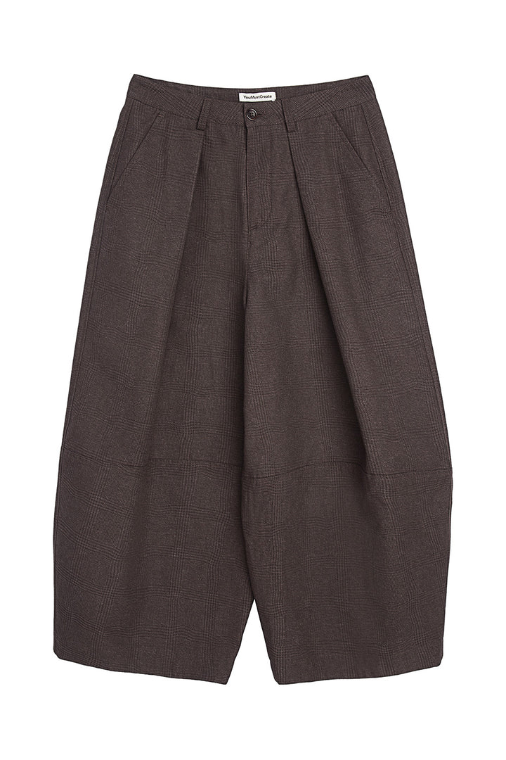 Deadbeat Trouser - Brown Wavy Jacquard