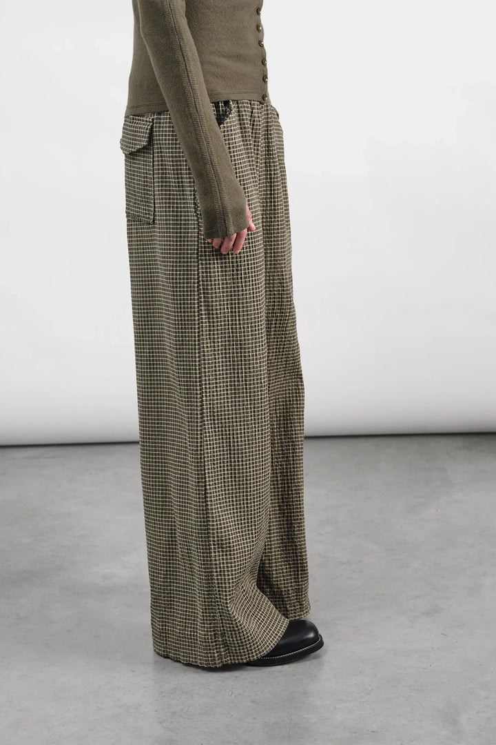 Envelope Trouser - Green Multi