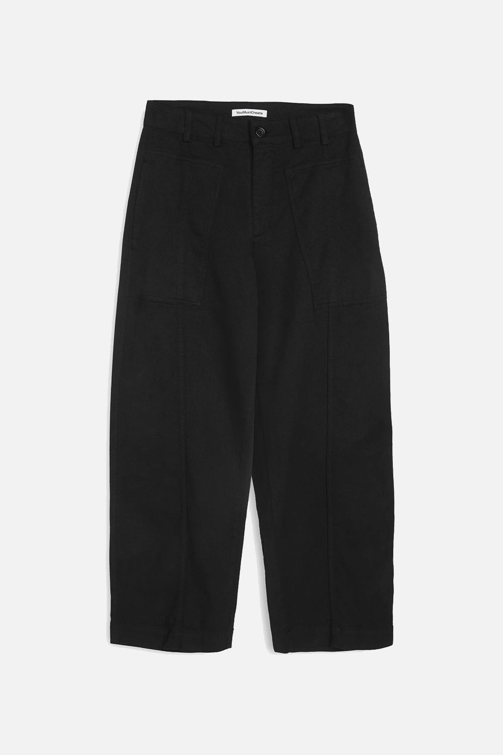 Peggy Trouser - Black Organic Twill
