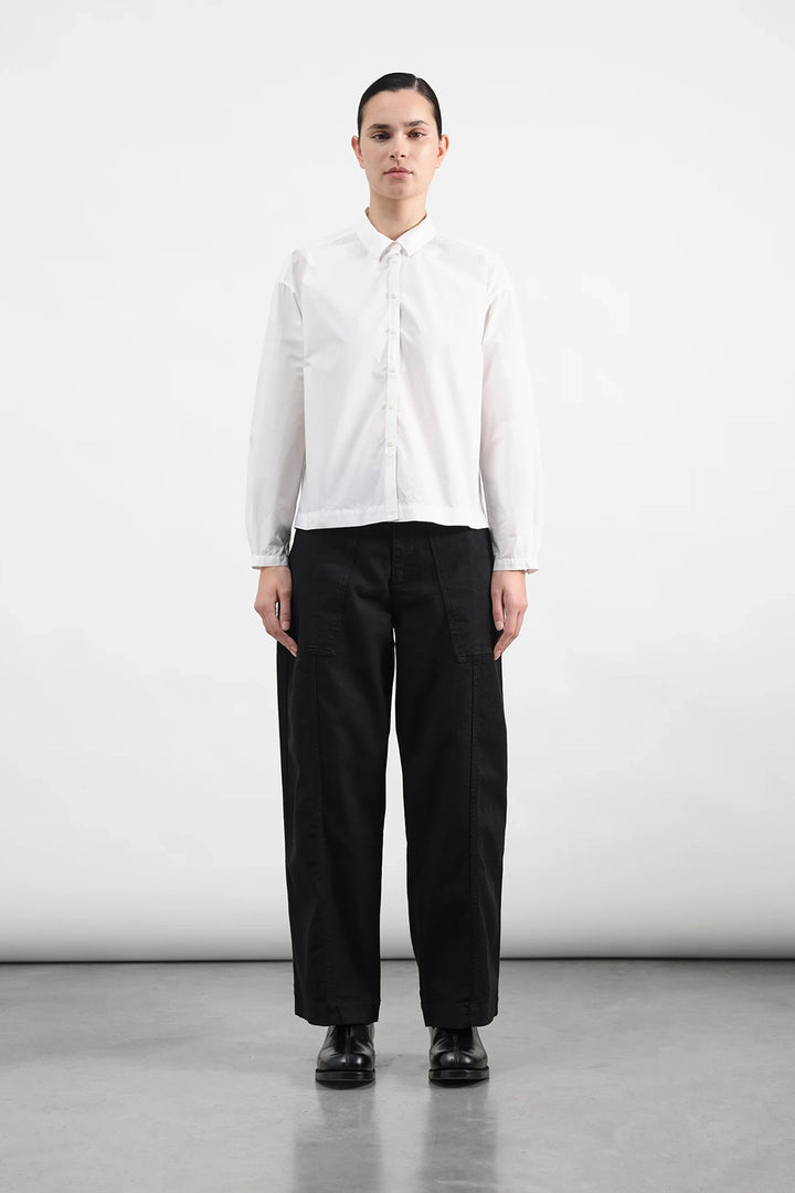 Peggy Trouser - Black Organic Twill