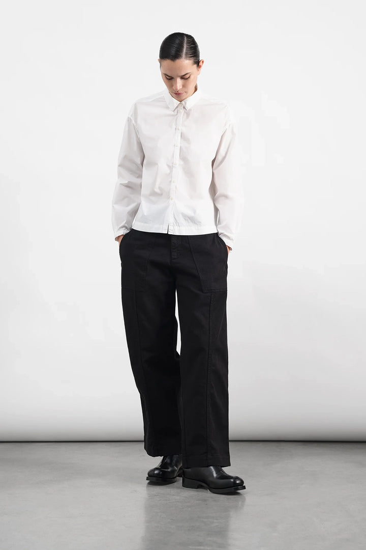 Peggy Trouser - Black Organic Twill