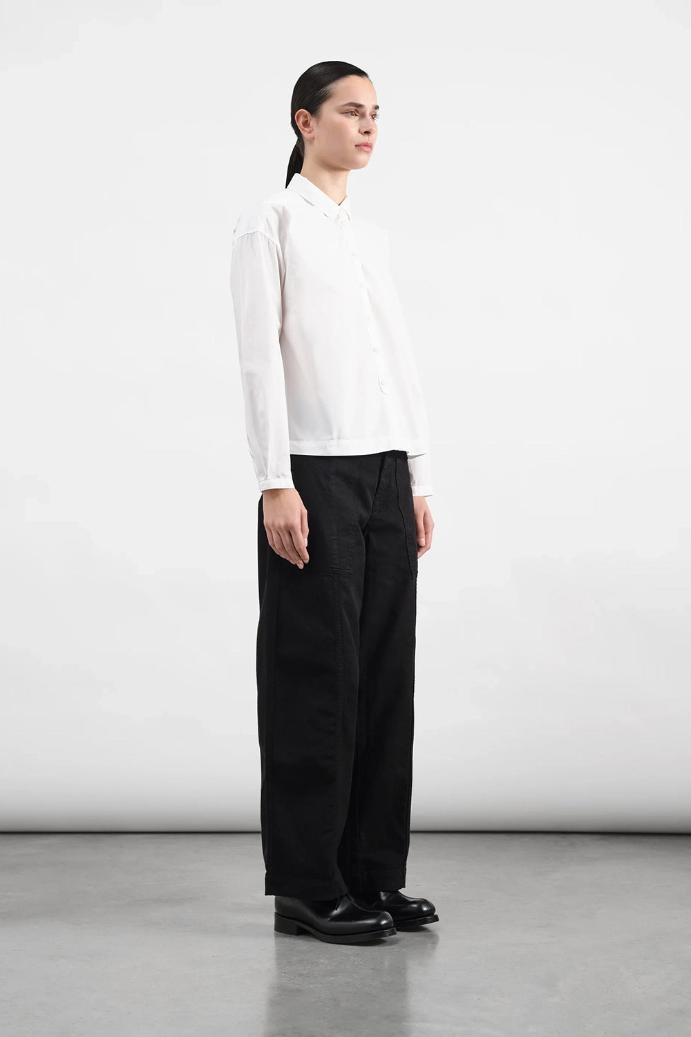 Peggy Trouser - Black Organic Twill