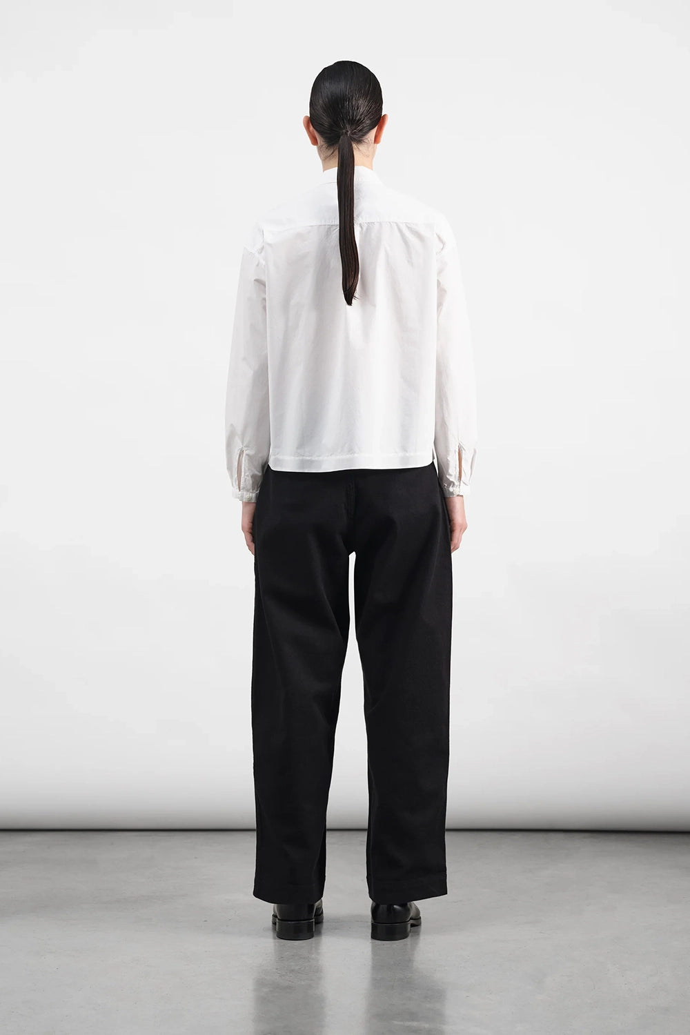Peggy Trouser - Black Organic Twill