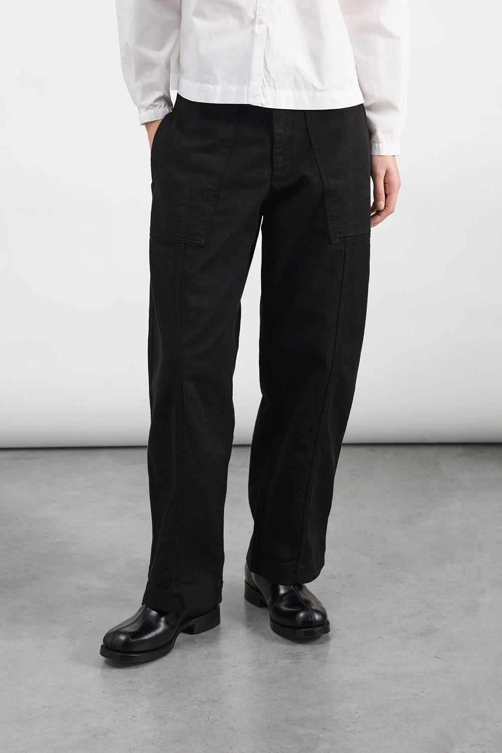 Peggy Trouser - Black Organic Twill