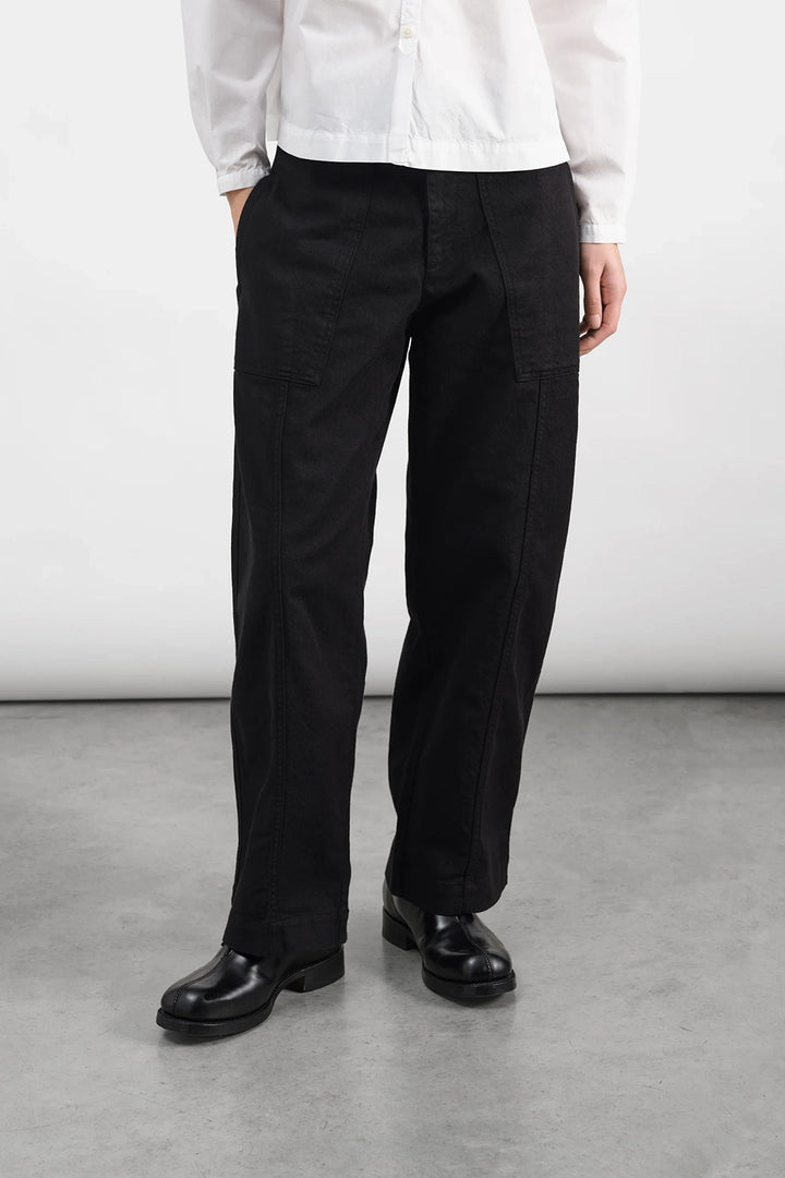 Peggy Trouser - Black Organic Twill