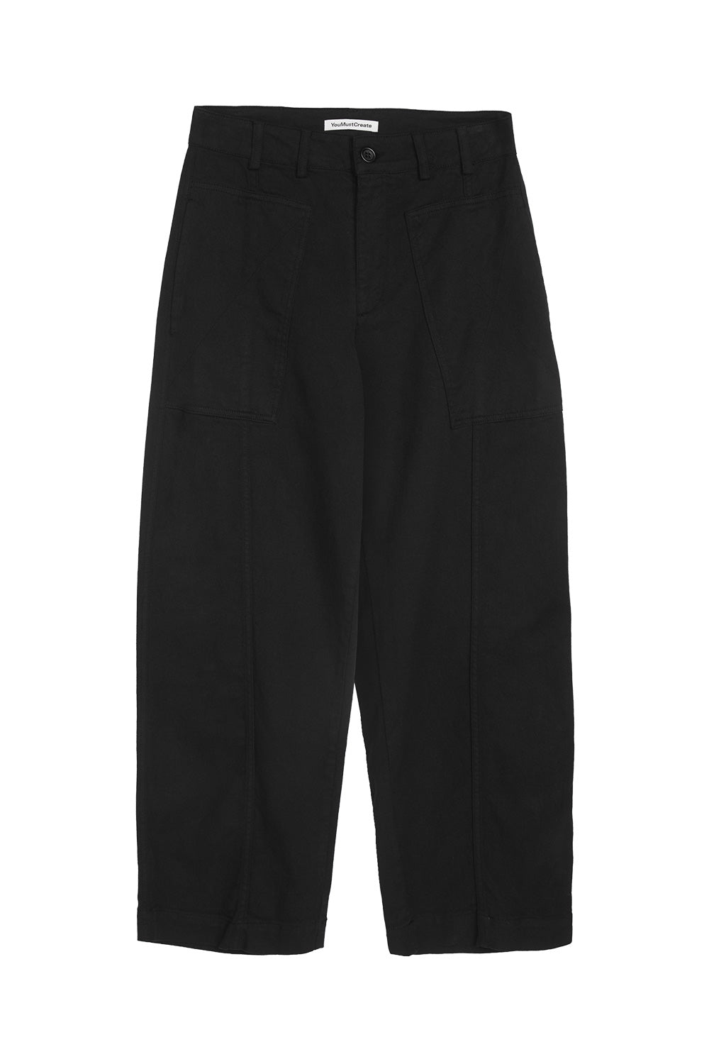 Peggy Trouser - Black Organic Twill