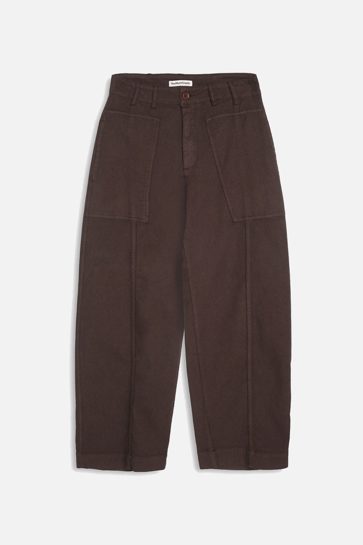Peggy Trouser - Brown Organic Twill