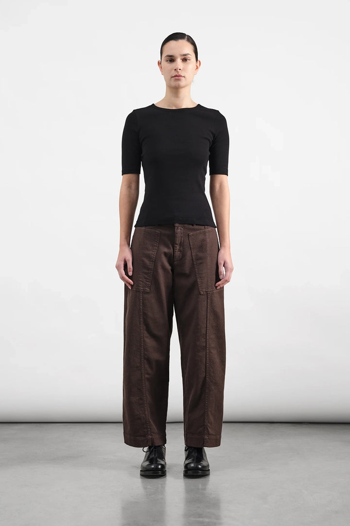 Peggy Trouser - Brown Organic Twill