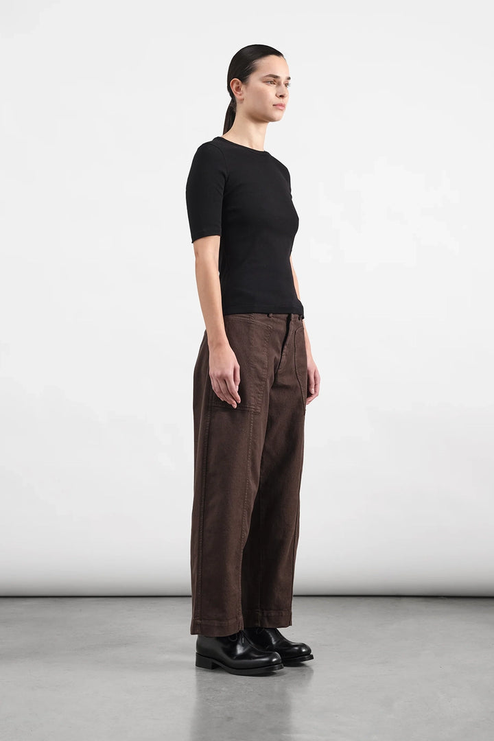 Peggy Trouser - Brown Organic Twill