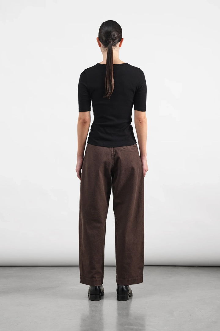 Peggy Trouser - Brown Organic Twill