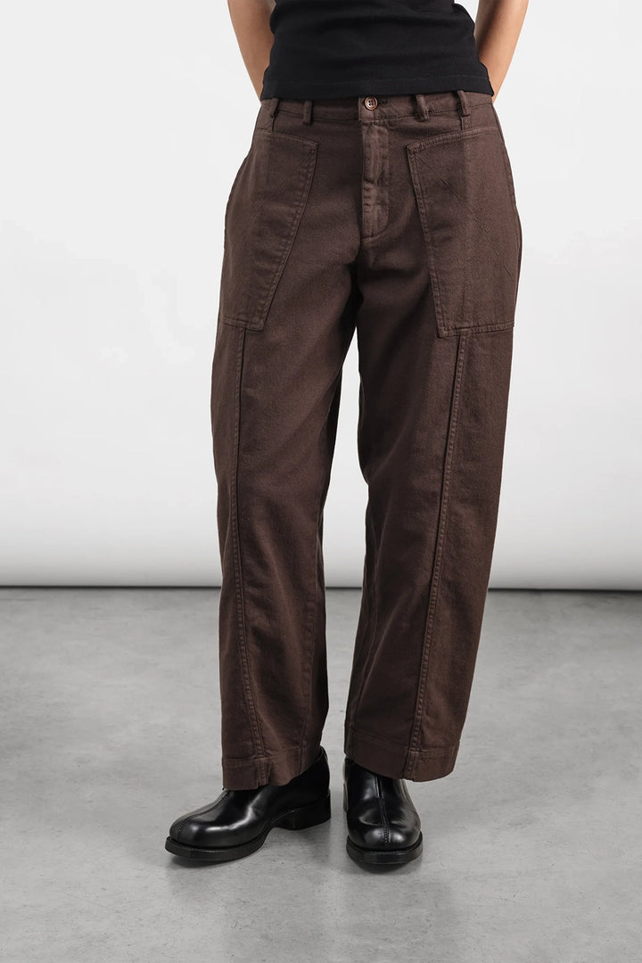 Peggy Trouser - Brown Organic Twill