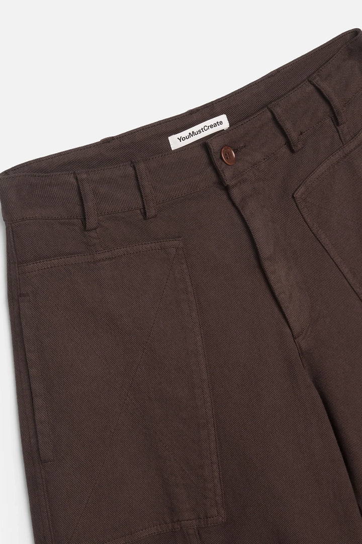 Peggy Trouser - Brown Organic Twill