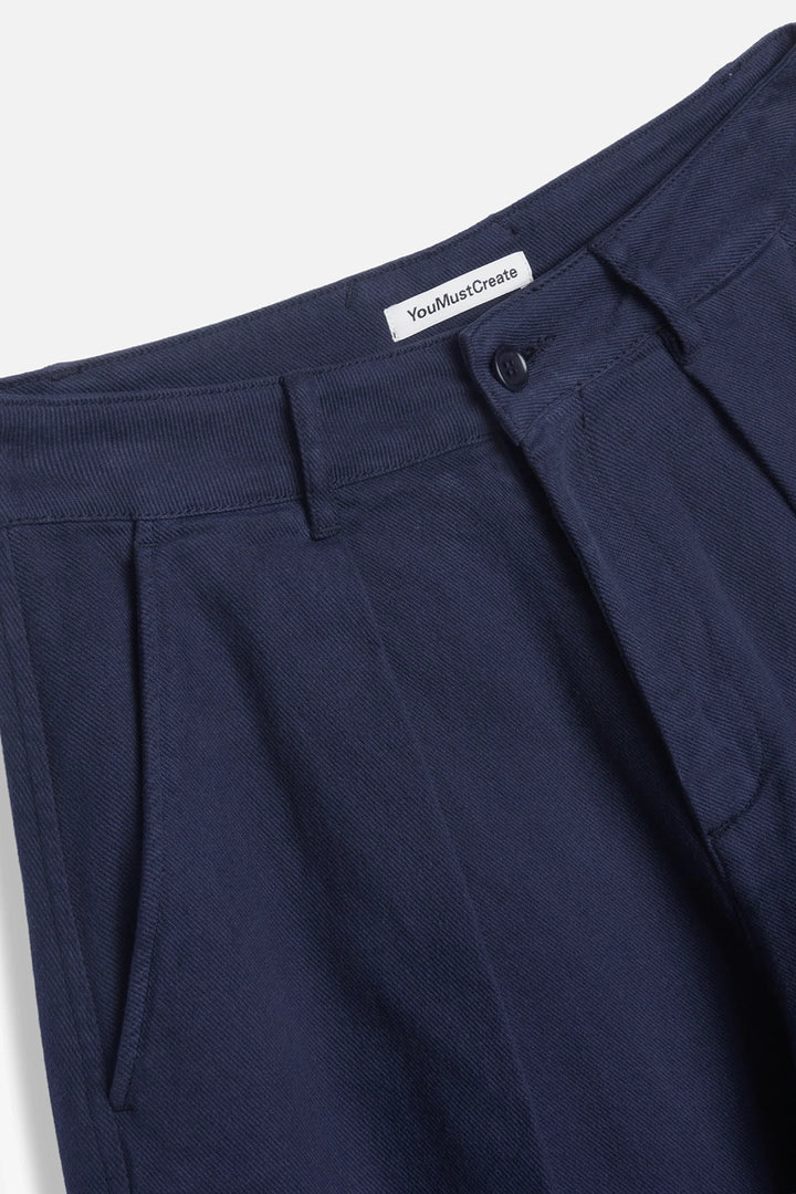 Deadbeat Trouser - Navy Organic Twill
