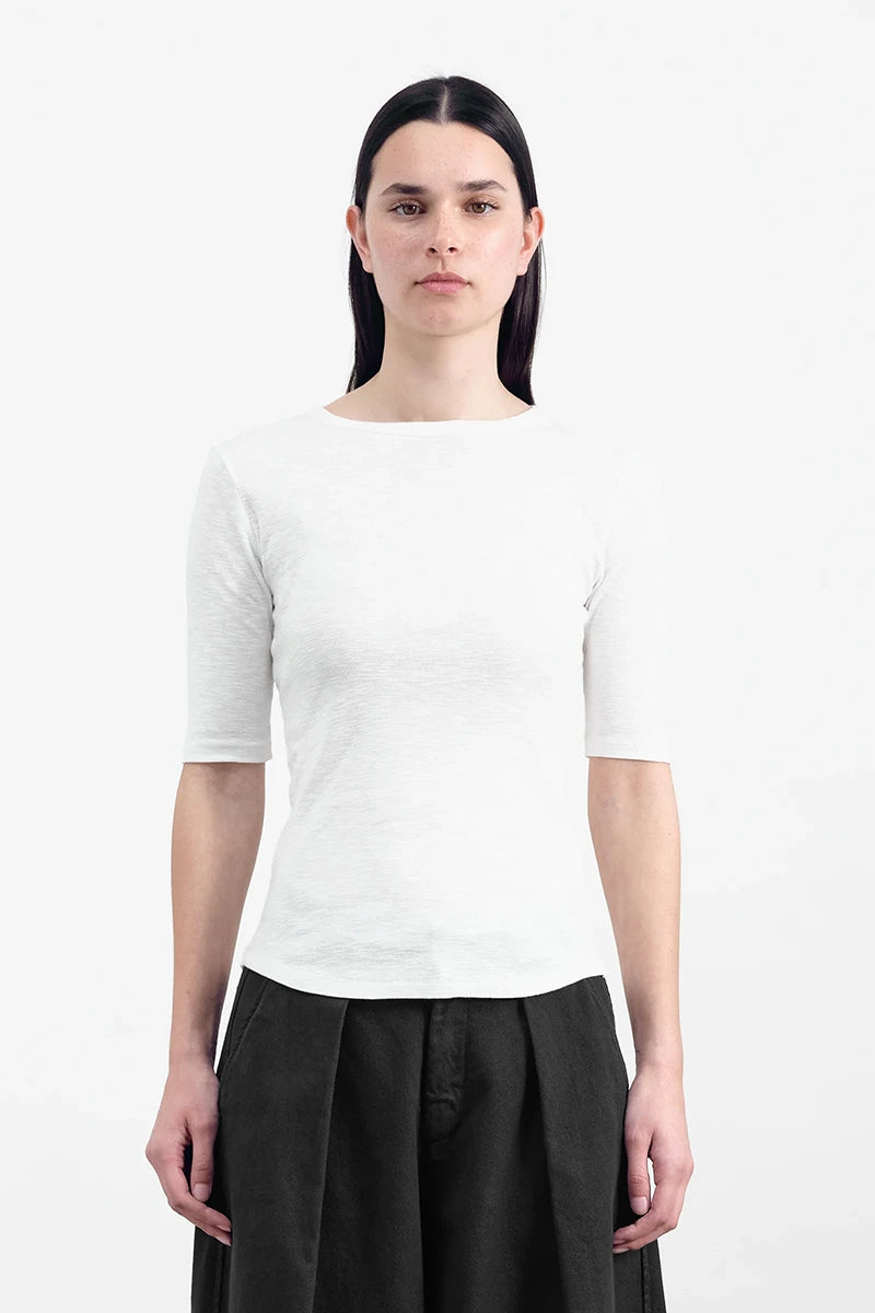 Charlotte Short Sleeve Top - White - Frontiers Woman