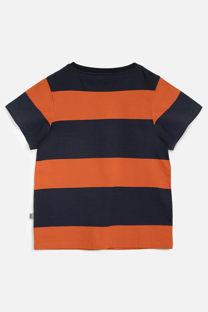 Day T-Shirt YMC Tab - Navy/Spice