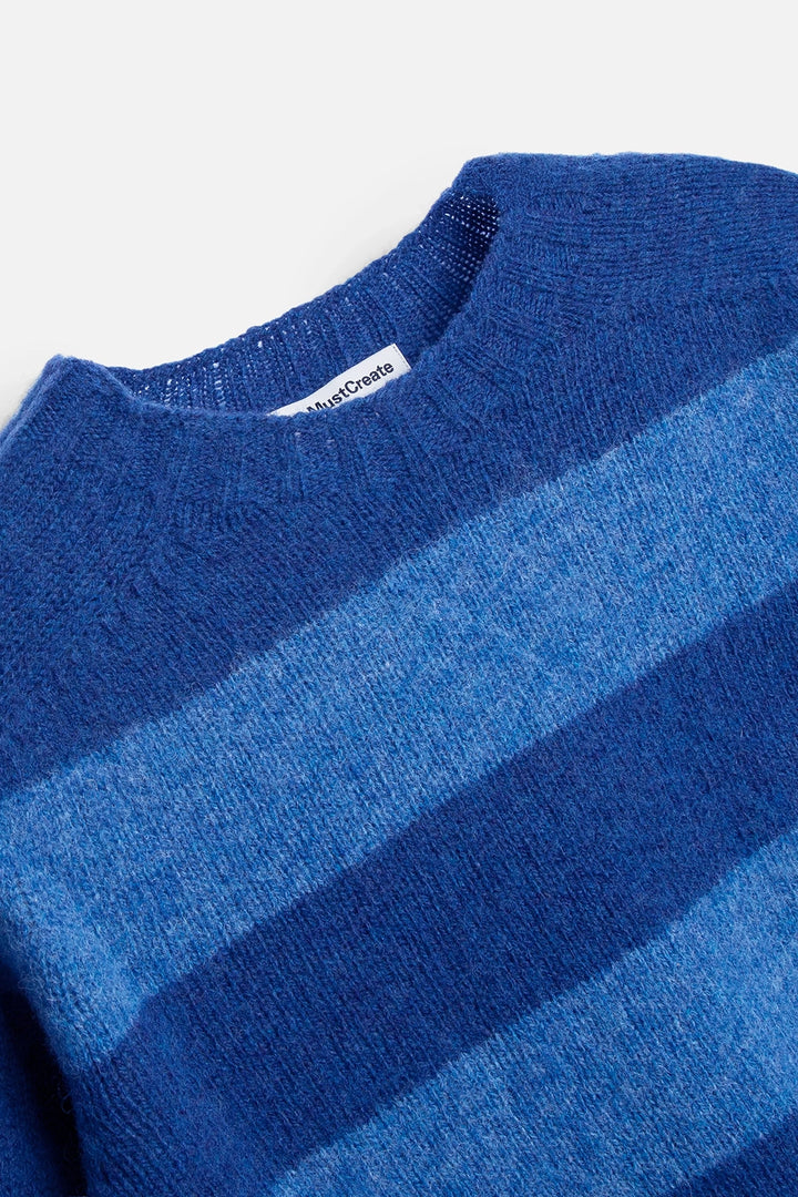 Jets Crew Stripe Knit - Blue