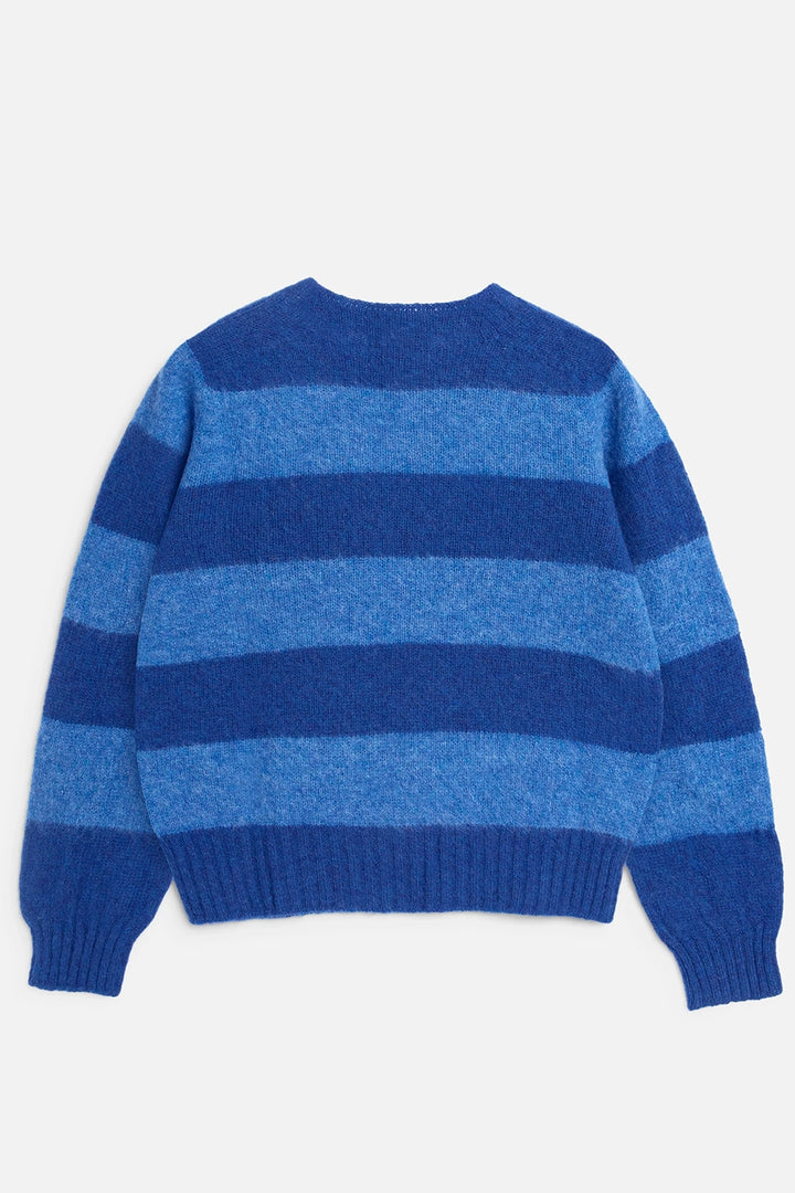 Jets Crew Stripe Knit - Blue