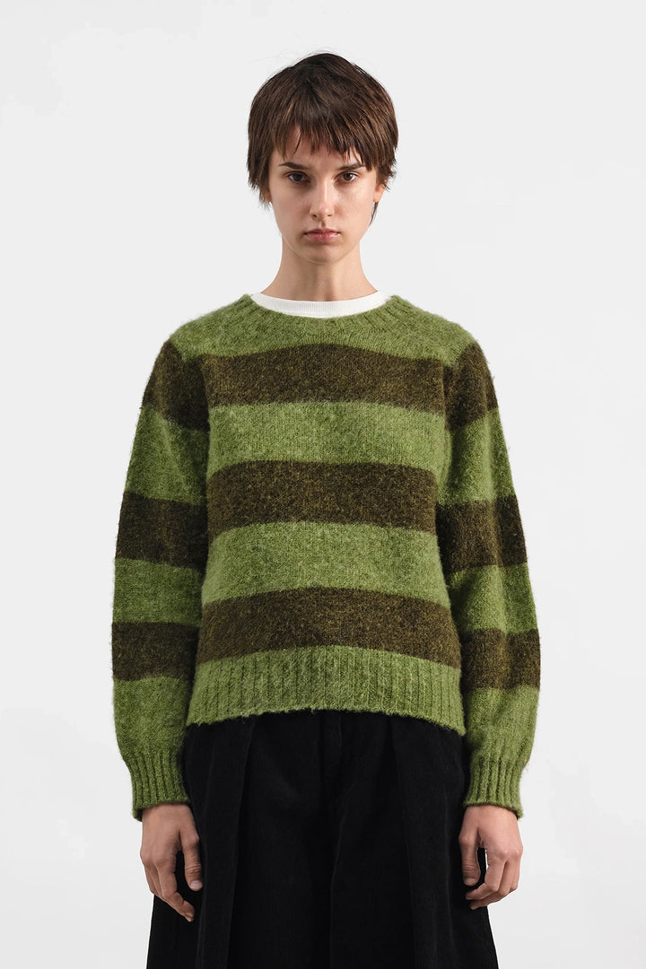 Jets Crew Stripe Knit - Green