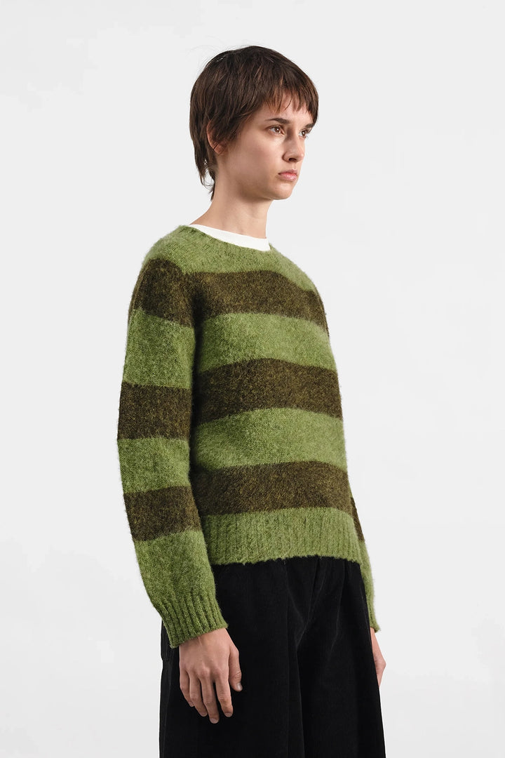 Jets Crew Stripe Knit - Green