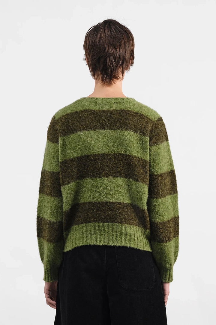 Jets Crew Stripe Knit - Green