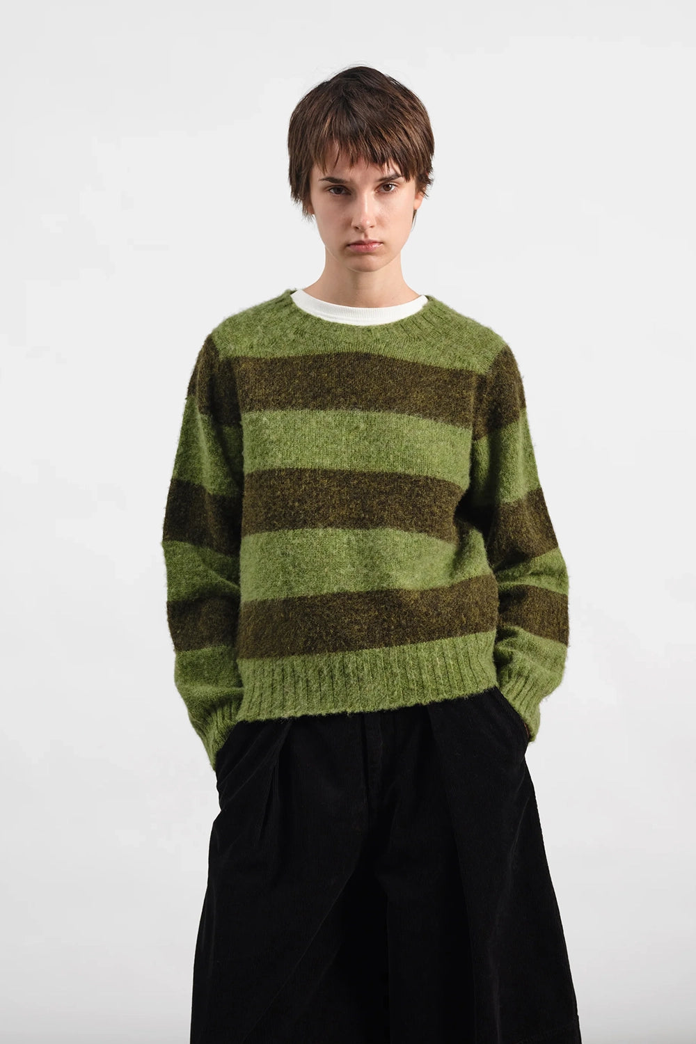 Jets Crew Stripe Knit - Green