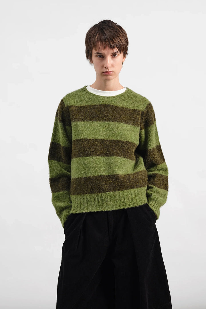 Jets Crew Stripe Knit - Green