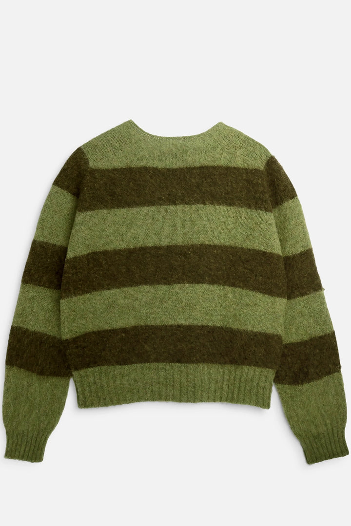 Jets Crew Stripe Knit - Green