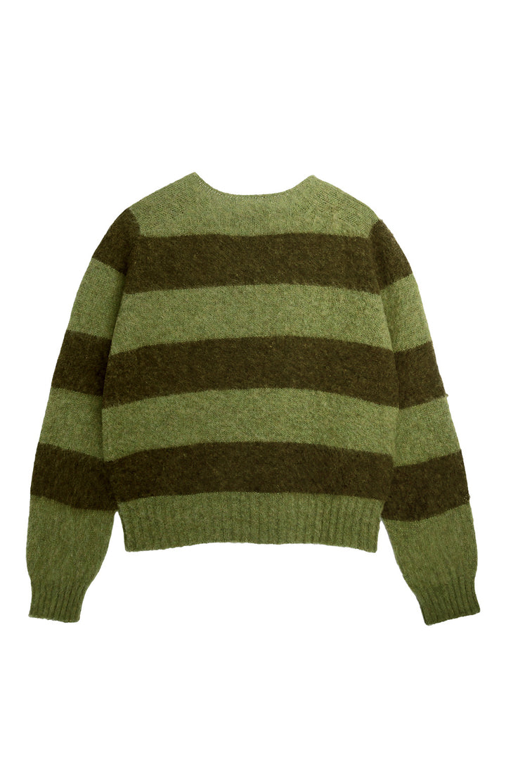 Jets Crew Stripe Knit - Green