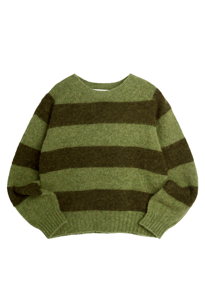 Jets Crew Stripe Knit - Green