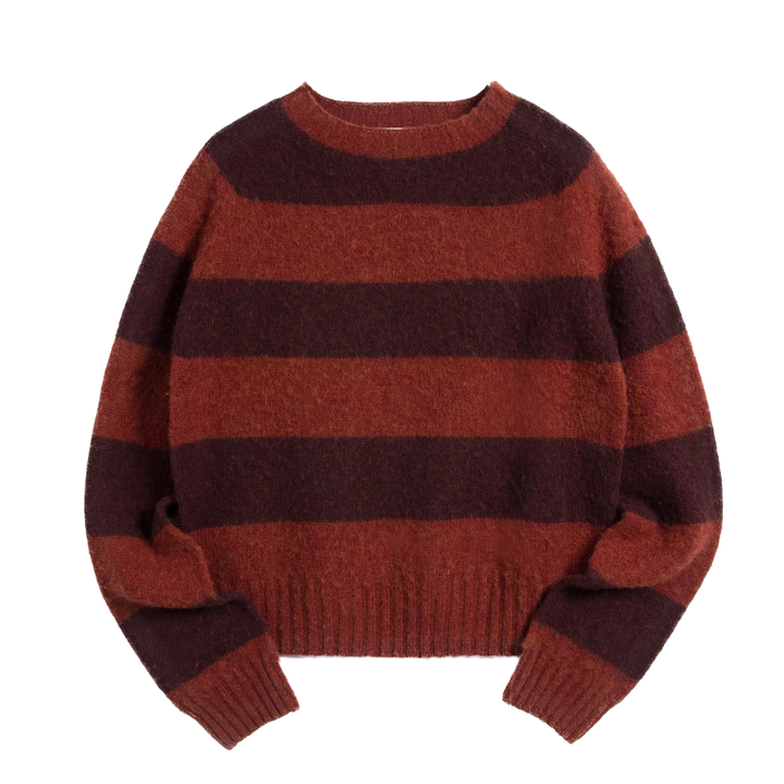 Jets Jumper - Burgundy Stripe